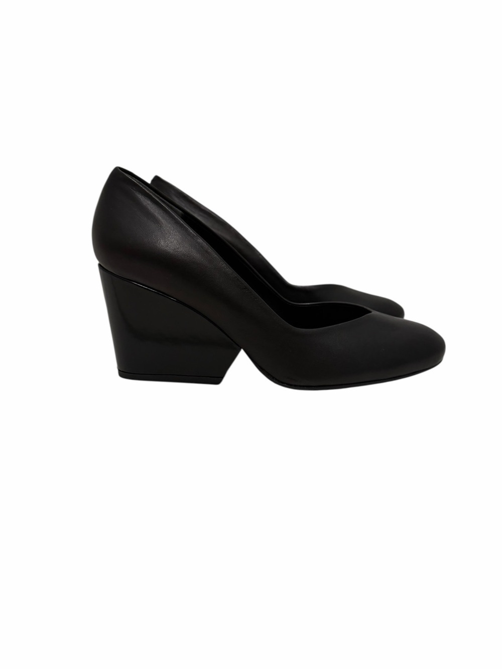 Robert Clergerie Tessy Pump Shoe Black Leather NWT